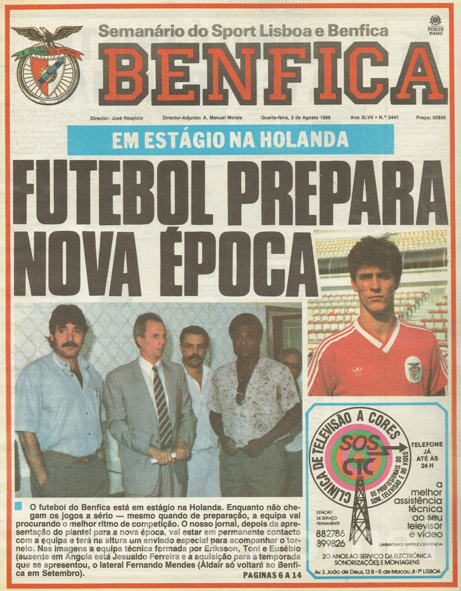 jornal o benfica 2441 1989-08-02